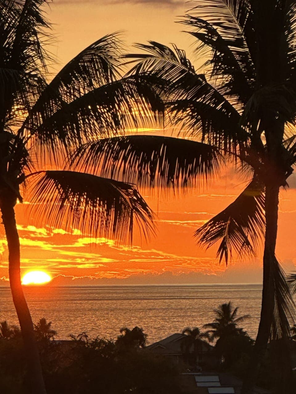 Sunset as seen from Keauhou Punahele. ♥️