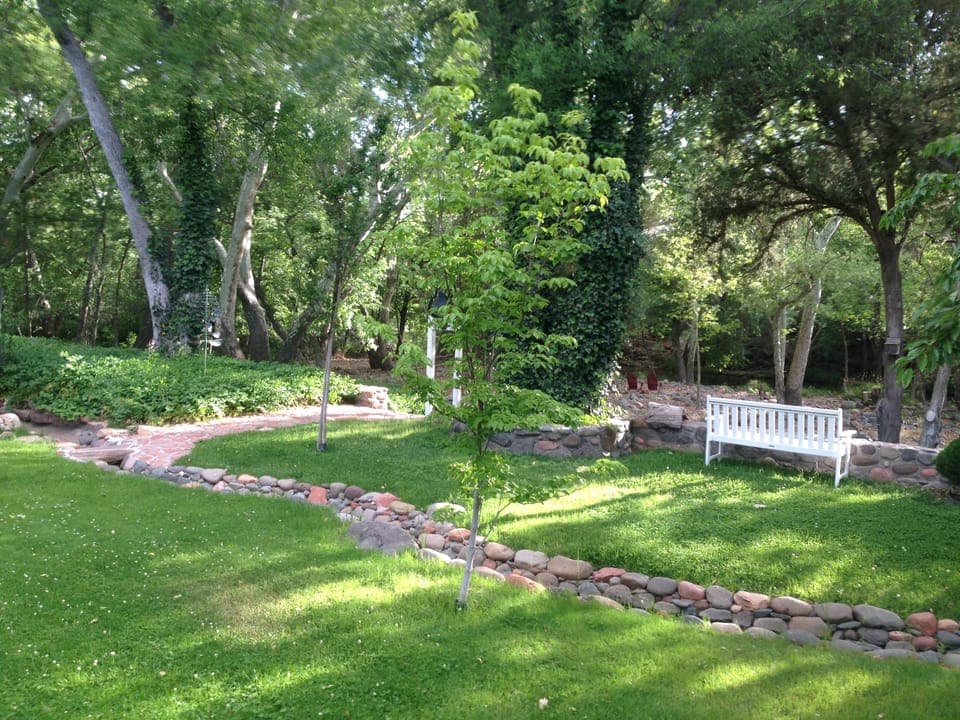 Backyard, facing Oak Creek