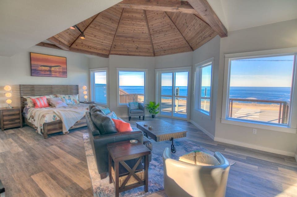 Fantastic views from this studio perch.