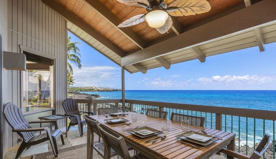 Lanai and View from Condo 1803, Kanaloa At Kona