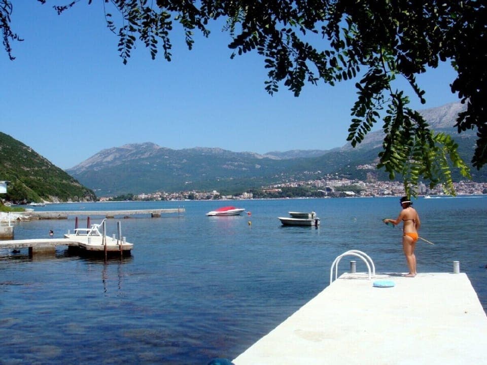 Fishing from private jetty at the bottom of the garden