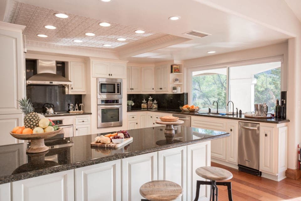 Plenty of room to cook a big meal in the spacious kitchen.