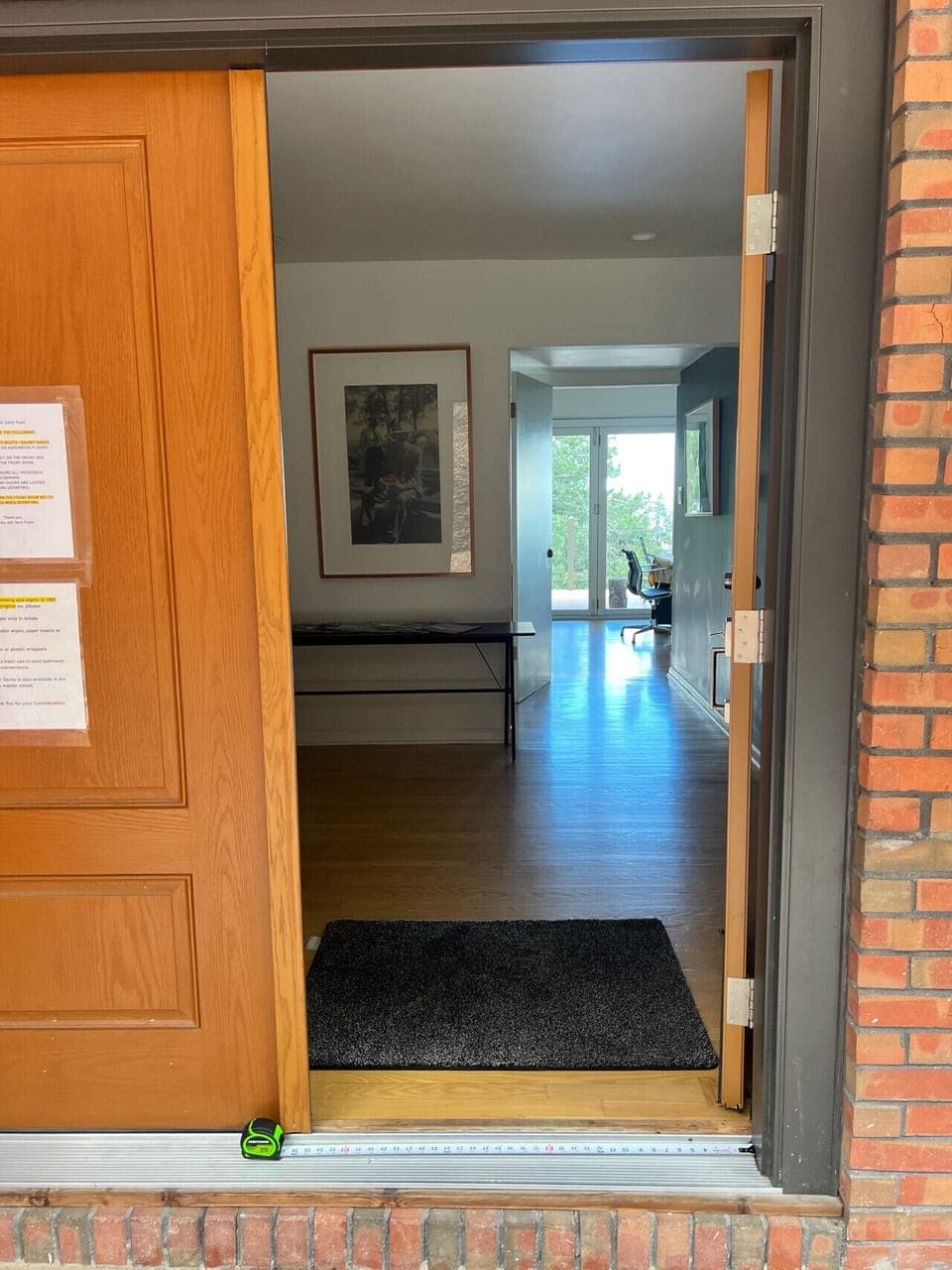 Wide front door