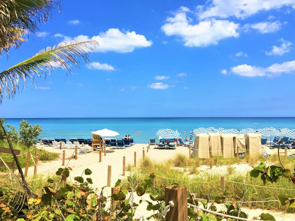 The beach just steps away from the condo. 