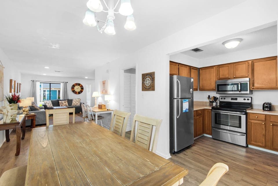 Dining and kitchen
