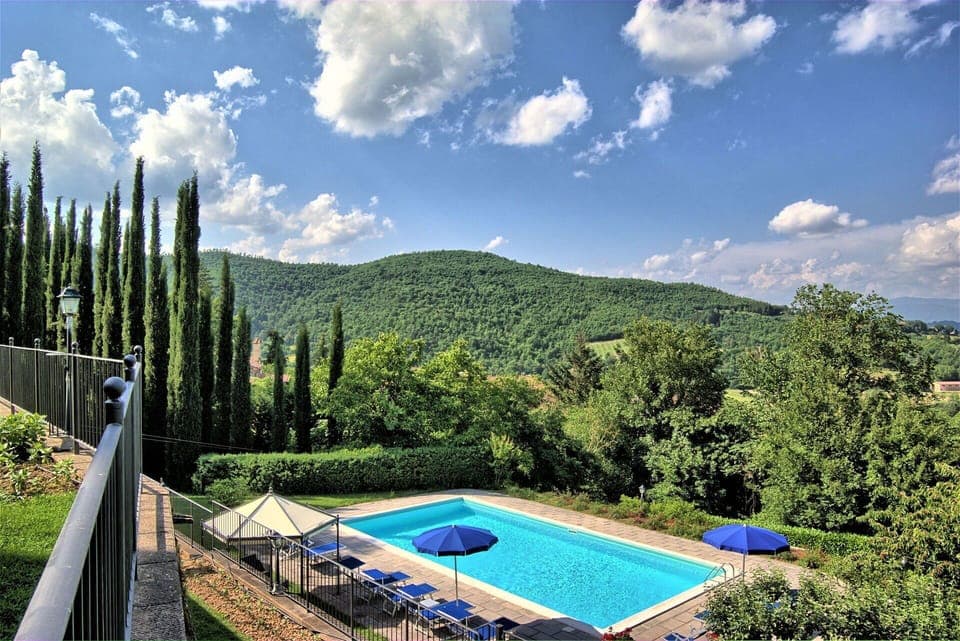 Property, Swimming Pool, Natural Landscape, Real Estate, House, Sky, Estate, Leisure, Grass, Tree