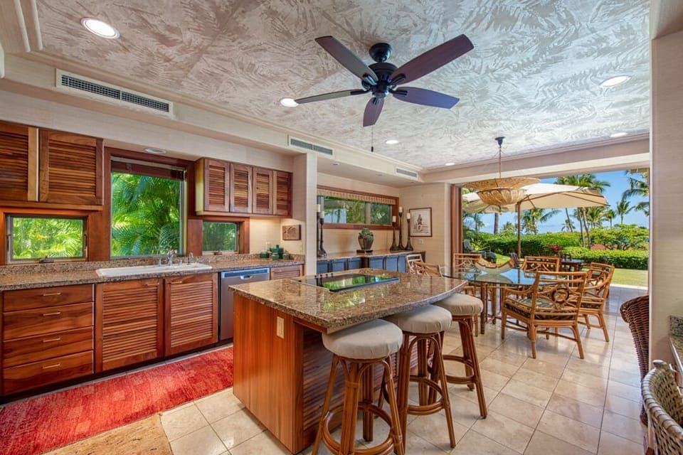 Kitchen flows to Dining Area 