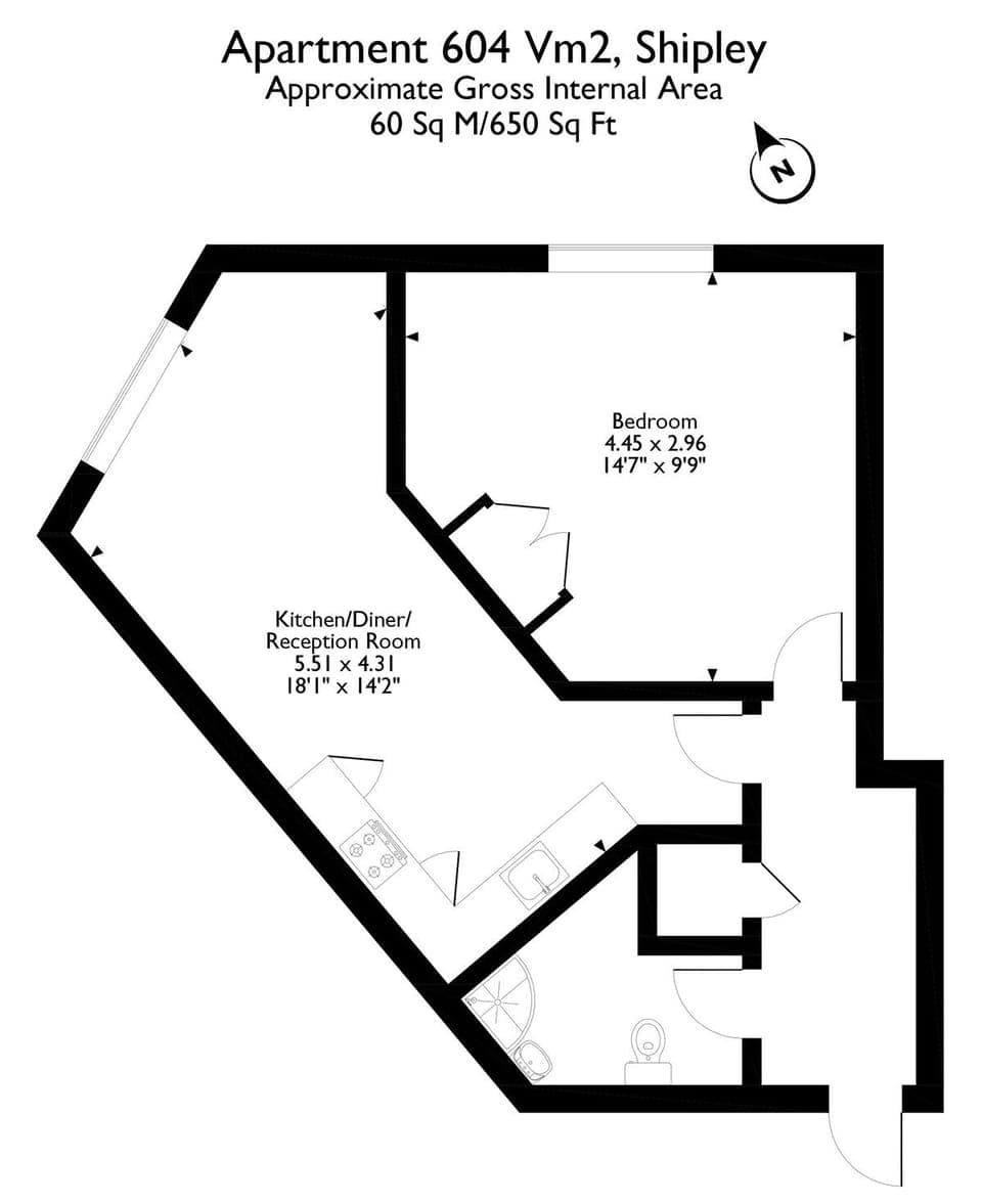 The Floor plan of the Apartment