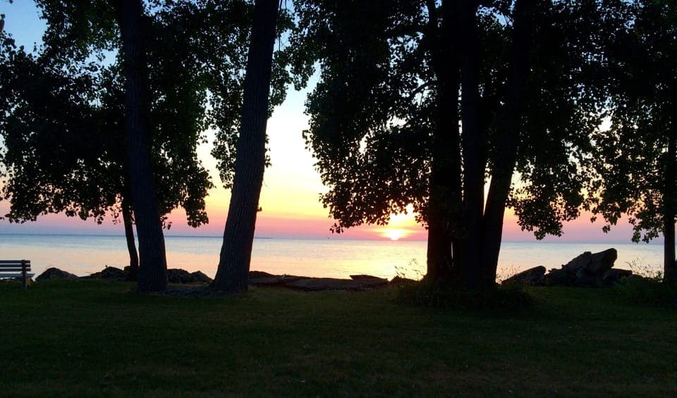 Sunrise from the deck