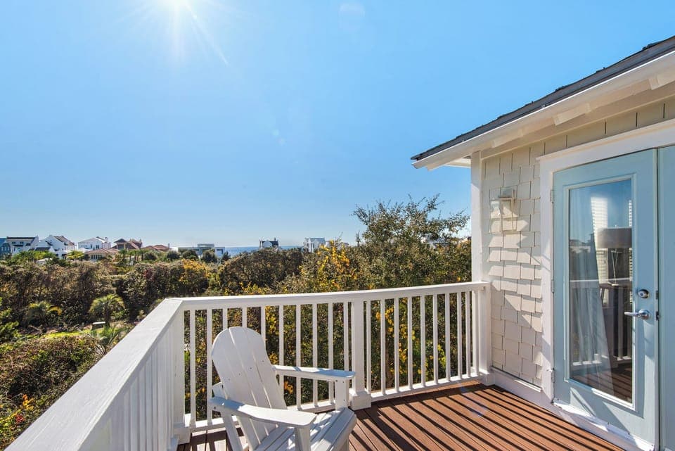 Your view from one of the two decks on the third floor