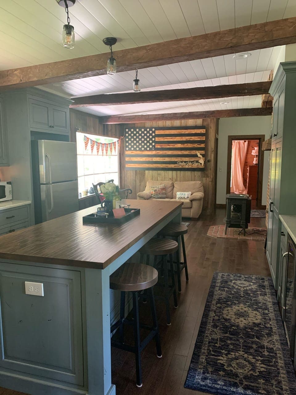 Beautiful butcher block island