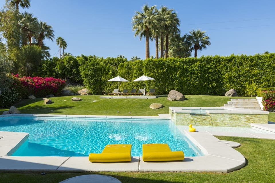 Pool yard area