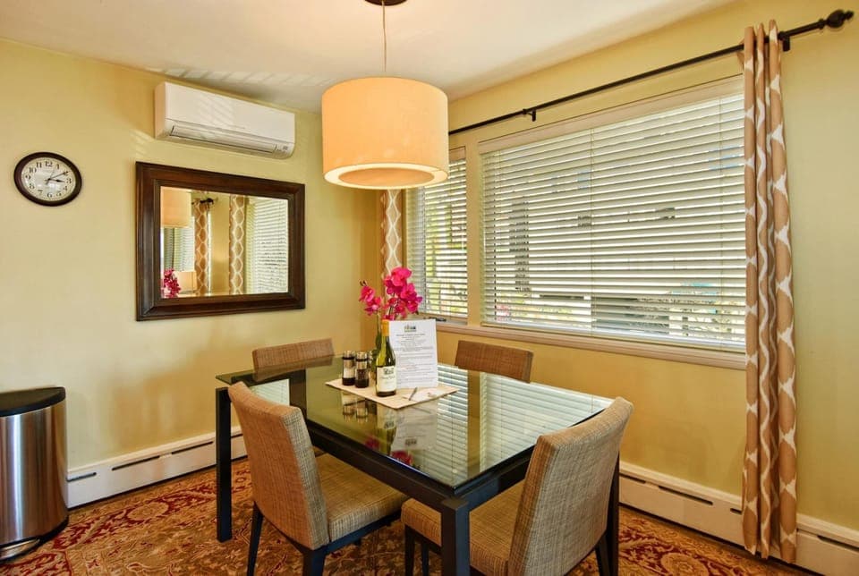 Ductless A/C In Dining Area Keeps Everyone Comfortable In Summer And Winter