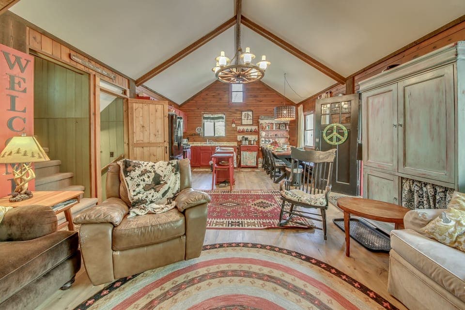 View from Living room into Kitchen Area