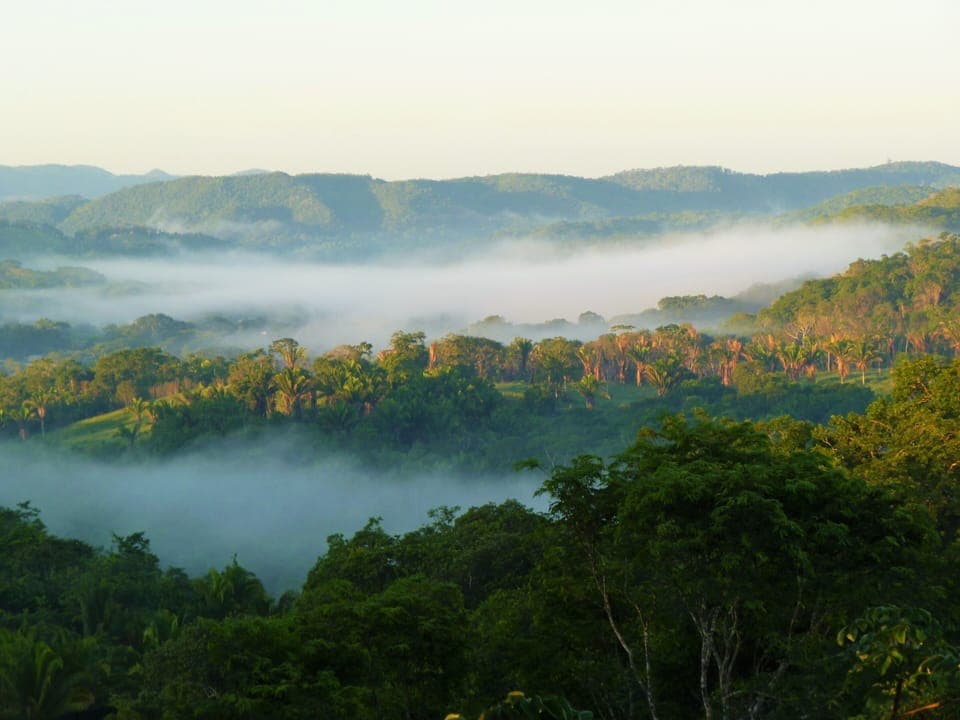 Sunrise view from outside Villa 4