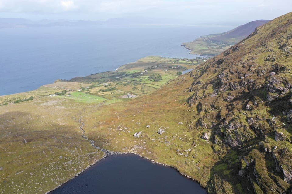 Mountain lake view (hike from house) overlooking the house and the Atlantic