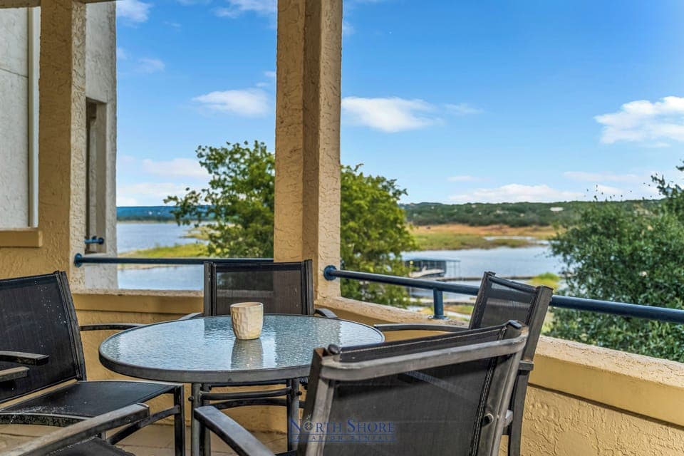 Lakeview from Balcony - Patio Dining