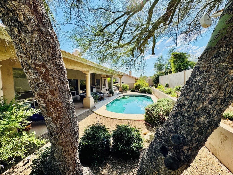 Pool looking west