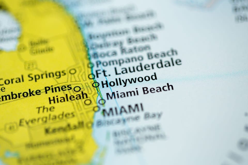 House is located just south of Hollywood, FL