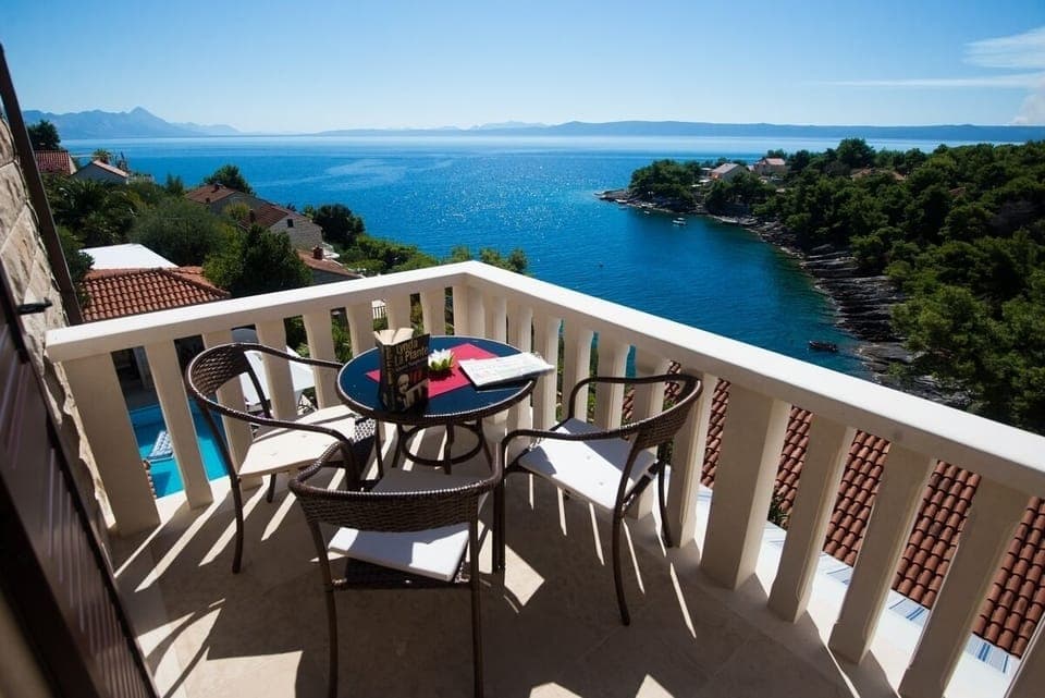Private balcony with breathtaking Adriatic Sea views