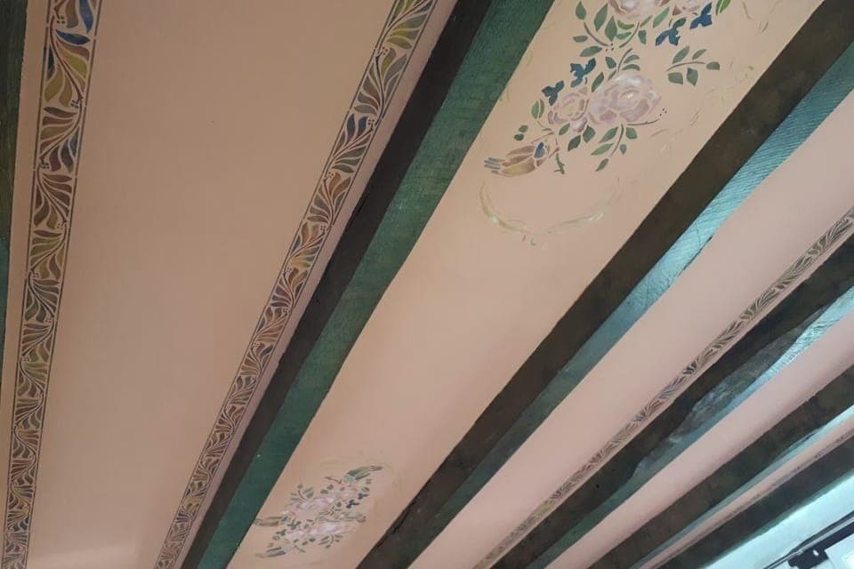 Painted ceiling