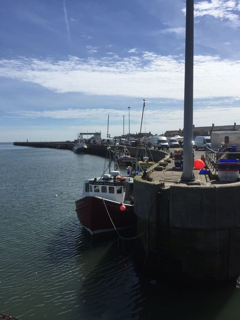 On the harbour on a Sunday morning.