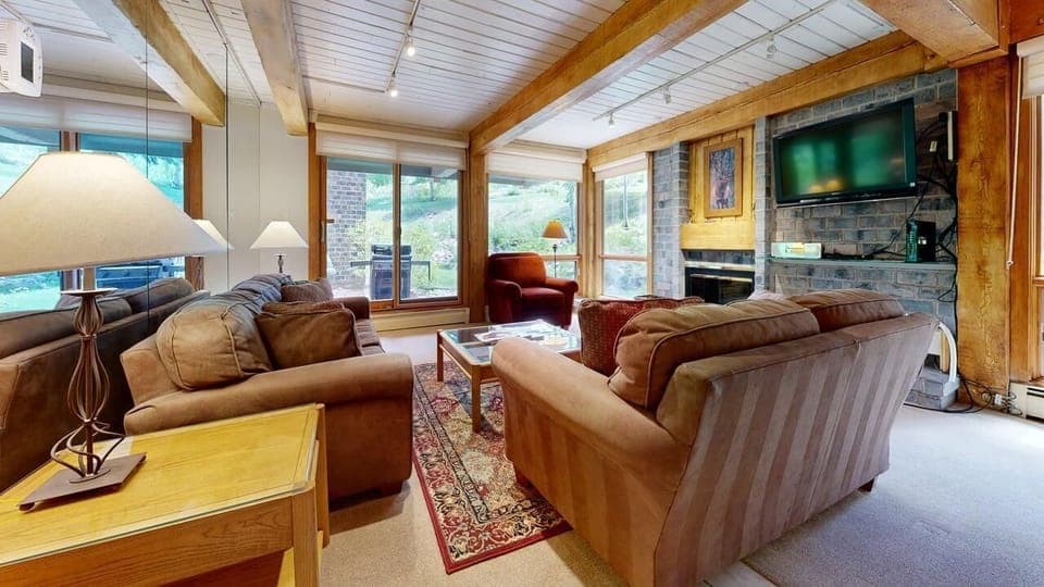 Living Room With Slopeside Access