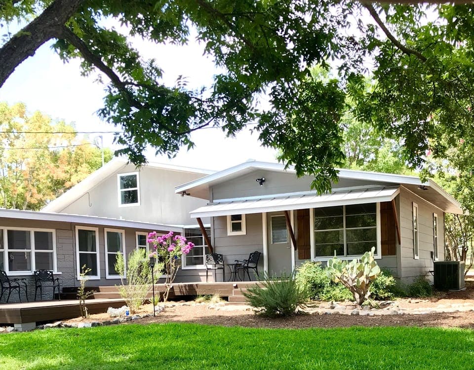 Another view of deck and master bedroom
