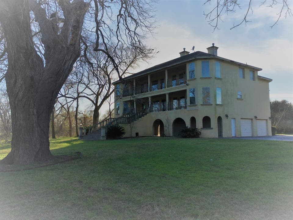 Plenty of lawn for games, and covered patio area for those few rain days.