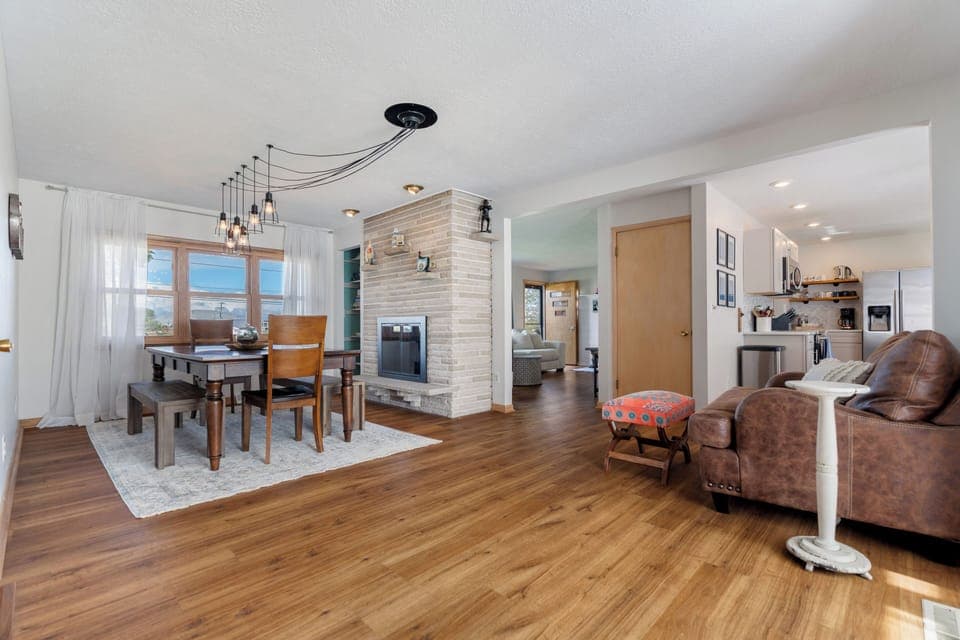 View of Dining Room, Living Room, & Kitchen