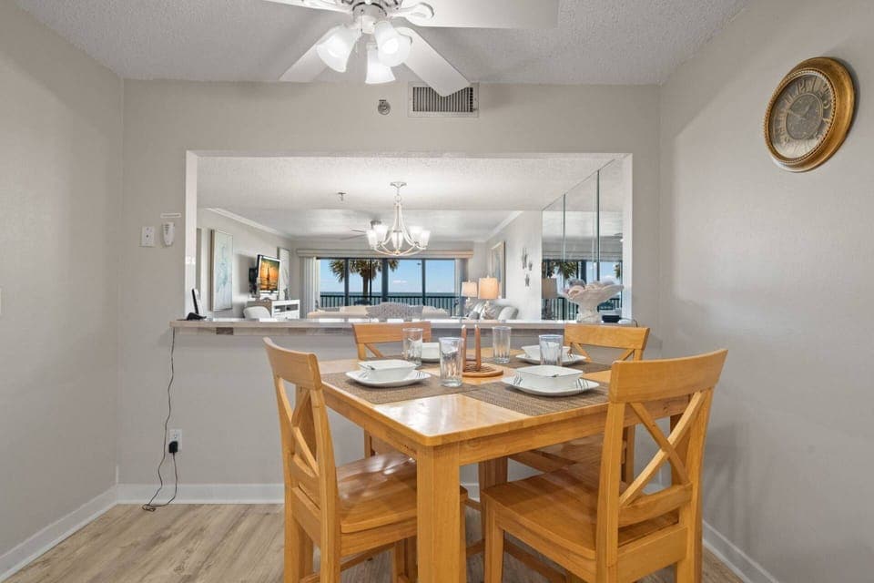 Pass Through Window from the Kitchen to Dining and Living Room