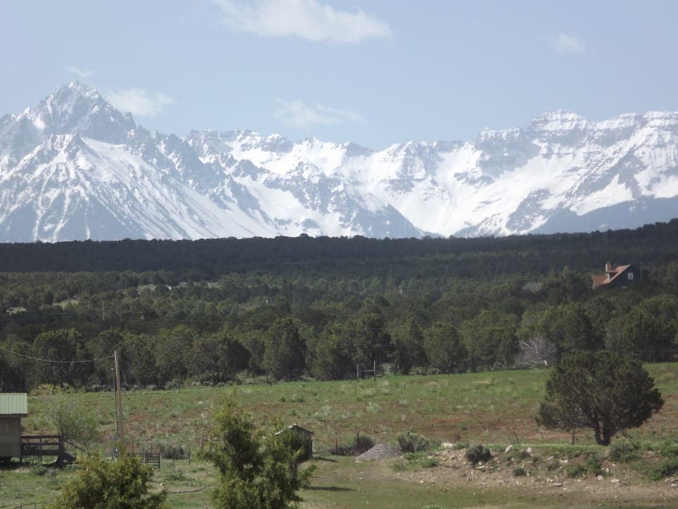 Southern view of Sneffles and the San Juans.