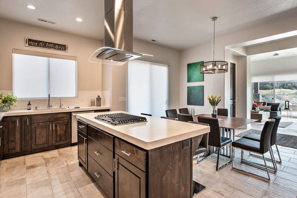 Kitchen View - This sleek, modern kitchen has all the best upgrades to make cooking a breeze!