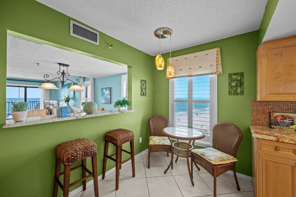 Breakfast nook in kitchen