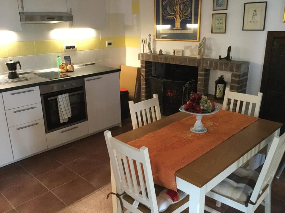 kitchen and dining area