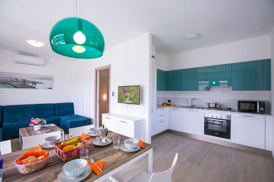 Kitchen and dining area