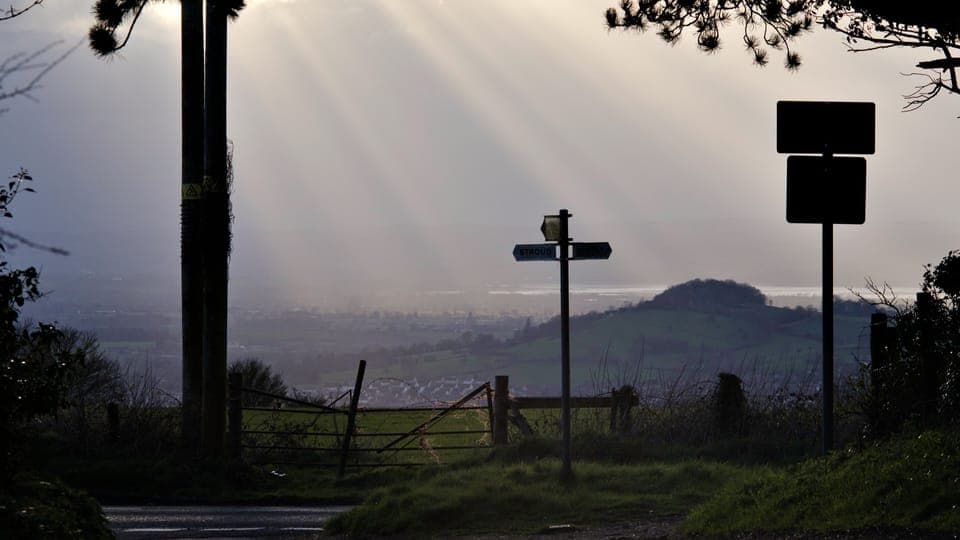 View of the Severn River from road entrance to the house.