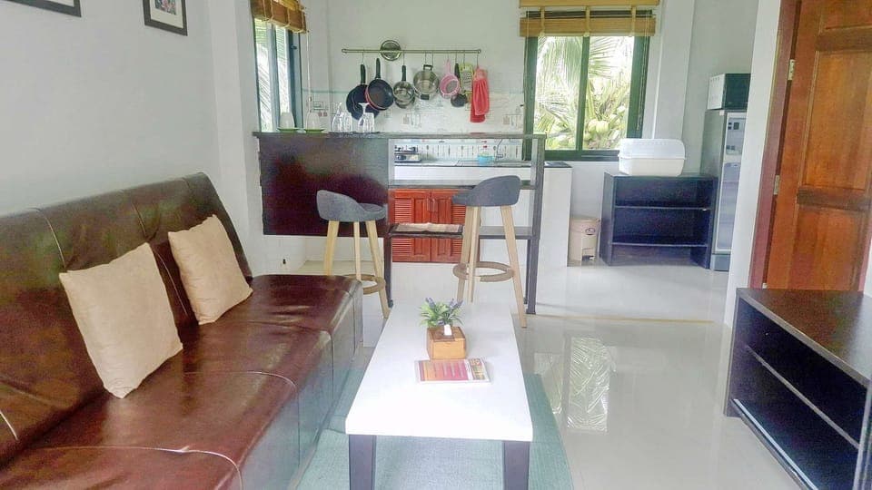 Living room with dining area