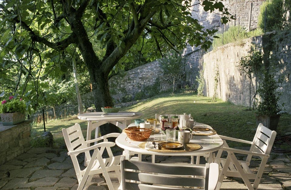 Breakfast on the patio