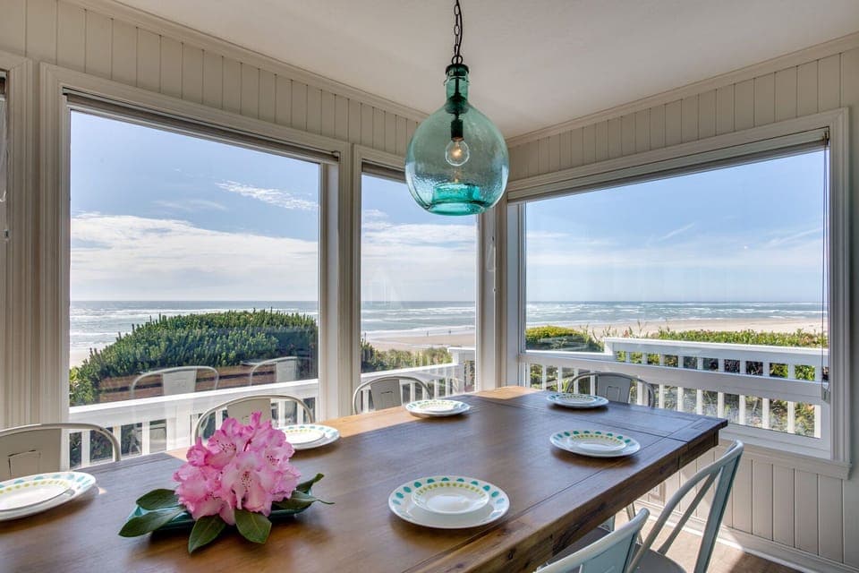 Panoramic views from the dining room.