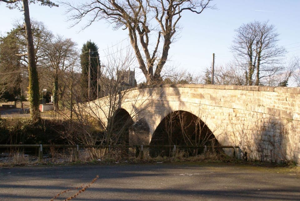 Low Bentham bridge and church