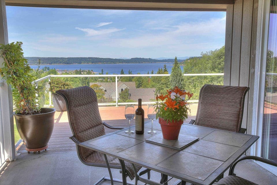 Never mind if the rain is sprinkling, sip your coffee, read your newspaper