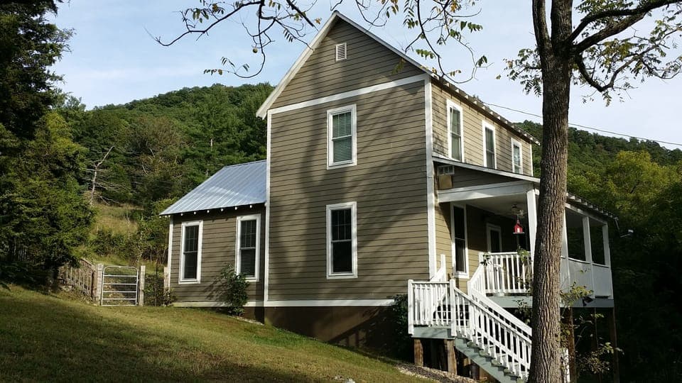 Front of the farmhouse