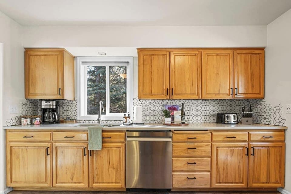Fully stocked kitchen
