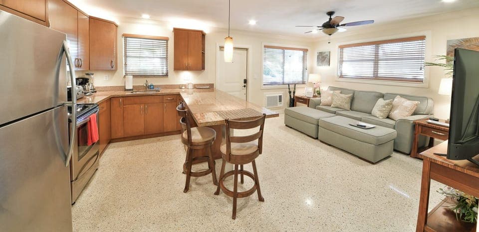 Suite #1 - Living Room & Kitchen