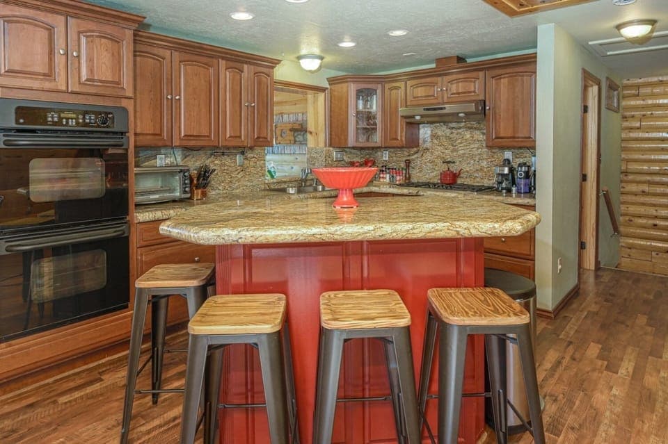 Fully stocked gourmet kitchen with everything to prepare and serve amazing meals