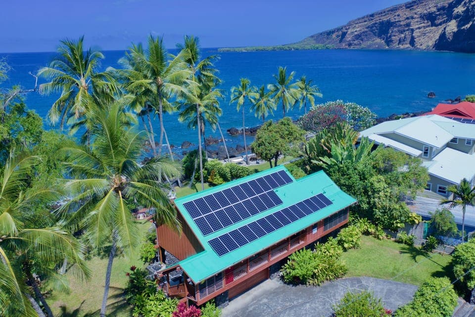 Aerial view of home toward Monument
