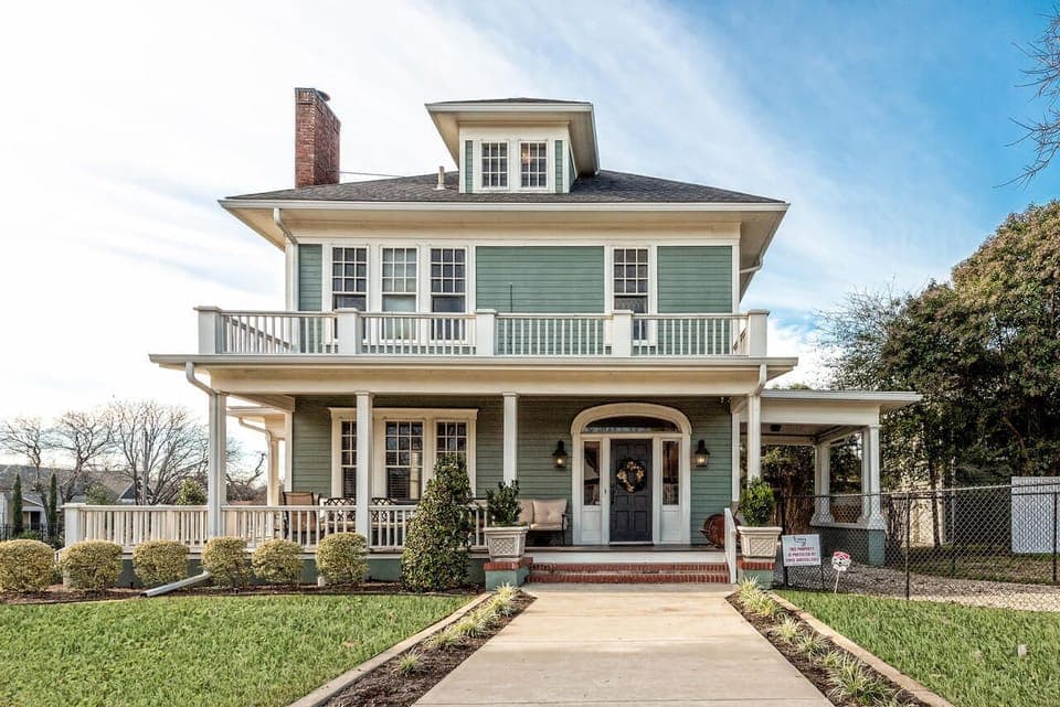The original tiny farm house, built in 1890, was added to creating this beauty.