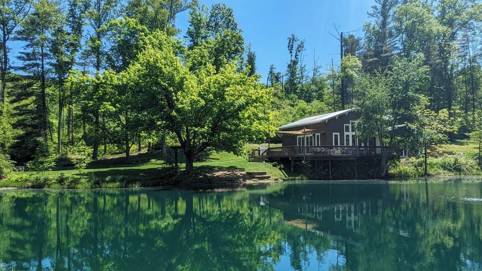 Waterfront Retreat: Swim and Fish in Your Private Pond Paradise