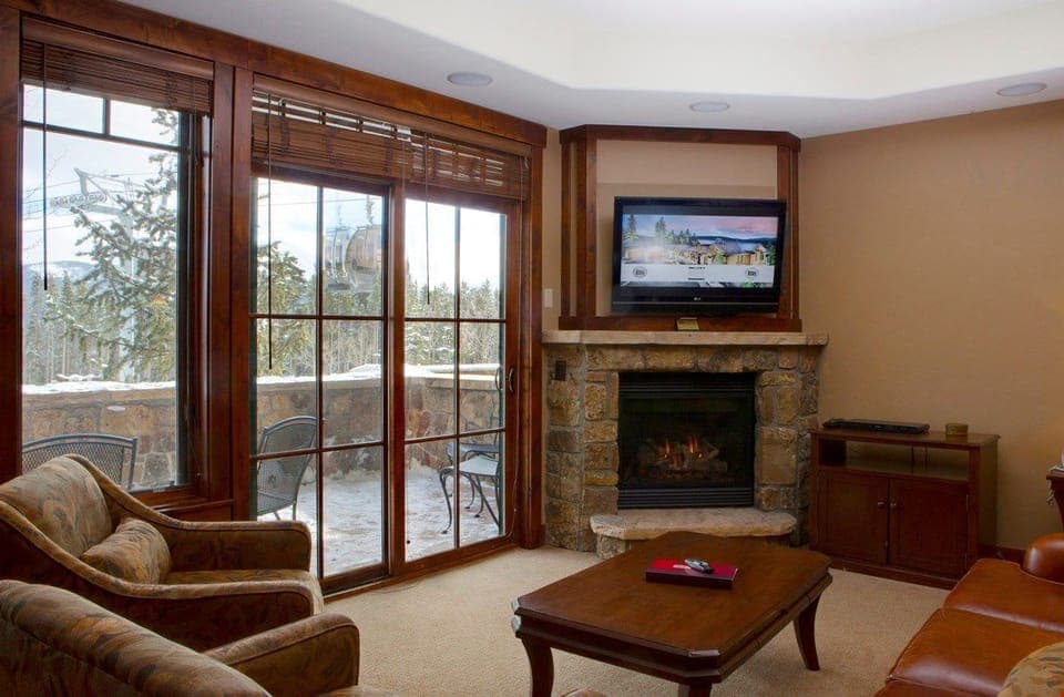 Access the private balcony via the living room complete with flat screen TV and pull out sofa bed